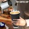 Coffee Cups with Lids, 100 Pack Disposable Coffee Cups Insulated Ripple Paper Cups for Water, Juice, Espresso (Black 16 oz)